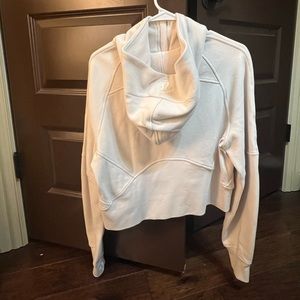 Never worn - Lululemon Scuba Half Zip in White Opal